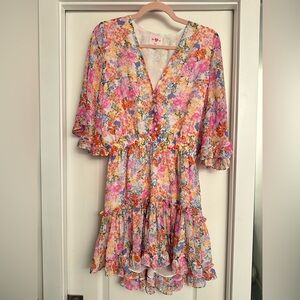 Buddylove Pollyanna dress in floral patch size medium NWOT
